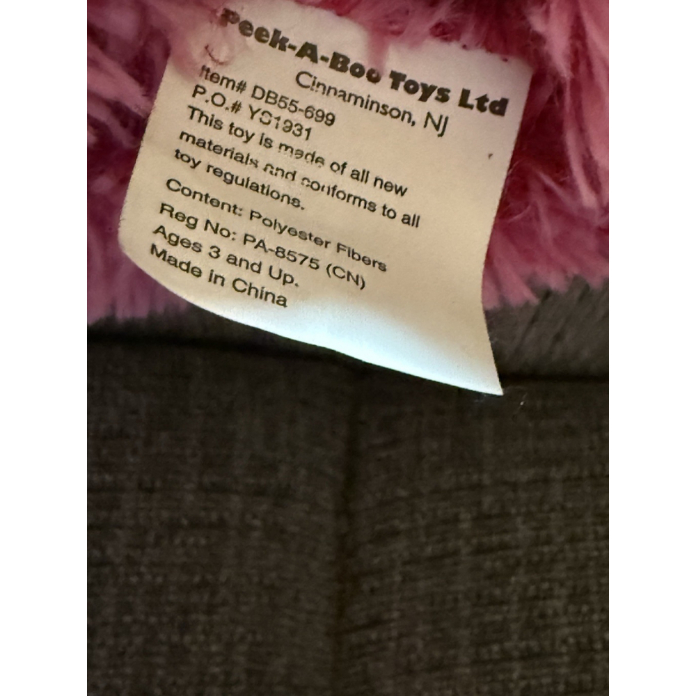 Peek a Boo Toys Pink Dolly Liana Alpaca Soft Plush Stuffed - Picture 7 of 7